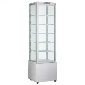 Witryna chłodnicza pionowa biała z oświetleniem 4xLED, 270 l, 556x526x1913 mm | TECHNICA, Cold Line Air