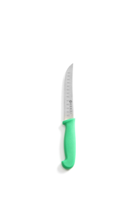 Nóż uniwersalny HACCP, szlif kulowy 230 mm, zielony | HENDI, 842317