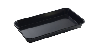 Pojemnik na mięso z melaminy 290x160x35 mm, czarny | HENDI, 568101