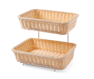 Prostokątne koszyki do pieczywa ze stelażem 360x280x90 mm komplet 2 szt. | HENDI, 561201