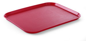 Taca z polipropylenu Fast Food, 350x450 mm, czerwona | HENDI, 878811