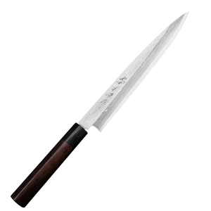 Nóż Yanagi 210 mm | HIDEO KITAOKA, Shirogami Satin Damascus