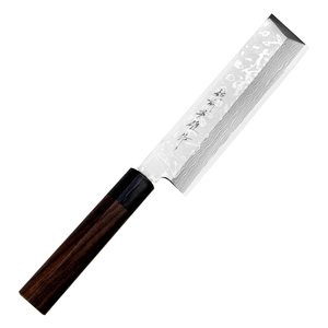 Nóż Usuba 165 mm | HIDEO KITAOKA, Shirogami Satin Damascus