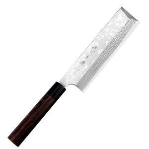 Nóż Usuba 180 mm | HIDEO KITAOKA, Shirogami Satin Damascus