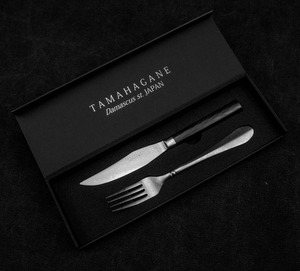 Zestaw nóż i widelec do steków | TAMAHAGANE, KS004