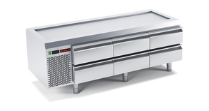 Podstawa chłodnicza 0,32 kW, 1600x666x620 mm | KROMET, KR-94703