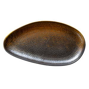 Talerz płaski 330x180 mm, miedź | VERLO, FIRE