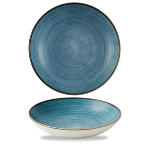 Miska okrągła coupe 1,1 l, 248 mm | CHURCHILL, Stonecast Raw Blue