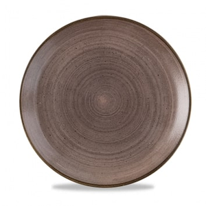 Talerz płytki okrągły 288 mm | CHURCHILL, Stonecast Raw Brown
