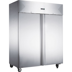 Szafa mroźnicza 2 drzwiowa ze stali nierdzewnej, GN 2/1, 1300 l, 0,78 kW, 1480x830x2010 mm | STALGAST, 830145