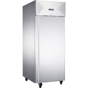 Szafa chłodnicza ze stali nierdzewnej, GN 2/1, 600 l, 0,175 kW, 680x810x2010 mm | STALGAST, 830590