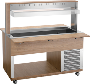 Wózek bufetowy, chłodniczy, 4x GN 1/1, 1245x1500x1425 mm | BARTSCHER, K4110-200U