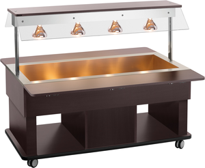 Wózek bufetowy, grzewczy, 4x GN 1/1, 1400x1160x1190 mm | BARTSCHER, Kids W4110-150U