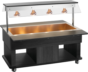 Wózek bufetowy, grzewczy, 4x GN 1/1, 1400x1160x1190 mm | BARTSCHER, Kids W4110-150U