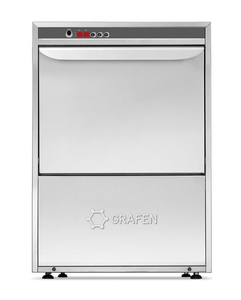Zmywarka do garnków i tac, z elektronicznym sterowaniem, z dozownikiem płynu myjącego, kosz: 500x500 mm, 6,65 kW, 600x680x860 mm | GRAFEN, G600S DDE