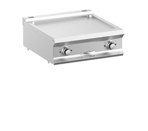 Płyta grillowa elektryczna, ze stali nierdzewnej, gładka, nastawna, 10 kW, 700x730x250 mm | MBM, DominaPro 700