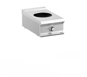 Kuchnia indukcyjna 1-polowa nastawna, pole typu WOK, 5 kW, 400x730x850 mm | MBM, DominaPro 700