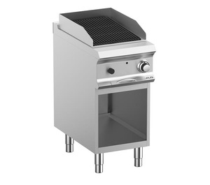 Grill lawowy gazowy z rusztem żeliwnym na podstawie z otwartej, 7,5 kW, 400x730x850 mm | MBM, DominaPro 700