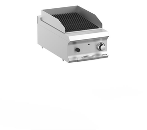Grill lawowy gazowy z rusztem żeliwnym nastawny, 7,5 kW, 400x730x250 mm | MBM, DominaPro 700