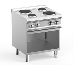 Kuchnia elektryczna 4-płytowa na podstawie otwartej, 8,2 kW, 700x730x850 mm | MBM, DominaPro 700