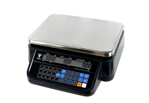 Waga kalkulacyjna dwudziałkowa do 30 kg, 336x350x130 mm, czarna, z legalizacją | DIGI, DS 781BR RS BK