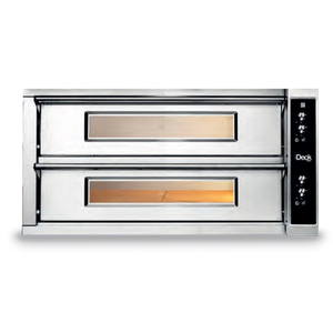Piec do pizzy 2-komorowy, elektryczny, sterowanie manualne, 16,4 kW, 1320x1000x660 mm, 12x pizza 300 mm | MORETTI FORNI, iDeck