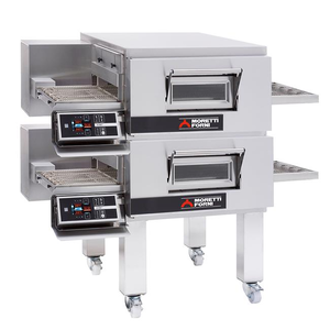 Piec tunelowy do pizzy 2-komorowy, elektryczny, 35,6 kW, 2550x1170x1840 mm | MORETTI FORNI, TT96