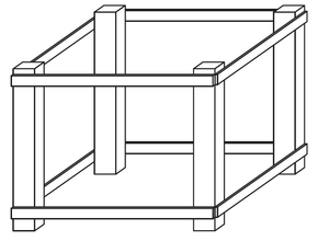 Podstawa do pieca, wysokość 900 mm | MORETTI FORNI, MFS60.60/90