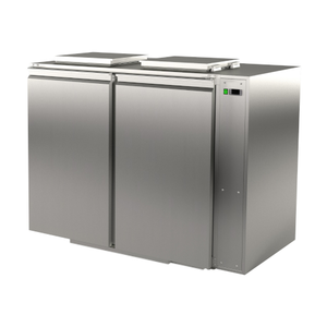 Schładzarka na odpady, zdalne chłodzenie, 910 l, 1600x875x1280 mm | PRIMAX, RW2PD