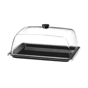 Taca z pokrywą prostokątna, 335x275x165mm | HENDI, 203583