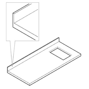 Blat z osłoną przeciwbryzgową do stołu chłodniczego, 940x700x40 mm | PRIMAX, PLFA-0940