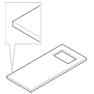 Blat do stołu chłodniczego, 940x700x40 mm | PRIMAX, PLFO-0940