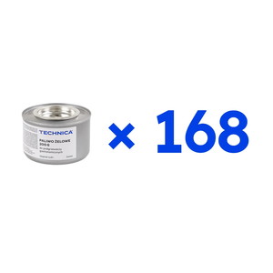 [Zestaw] 168 x Paliwo żelowe do podgrzewaczy gastronomicznych 200 g | TECHNICA, 510101