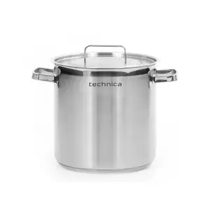 Garnek wysoki 10,9 l o średnicy 240 mm z pokrywką ze stali nierdzewnej | TECHNICA, Platinum Line