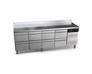 Stół chłodniczy z 8 szufladami, 549 l, 2250x700x850 mm, 0,2 kW | FAGOR, Advance