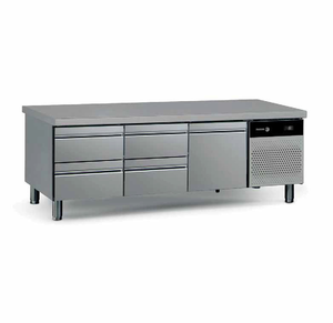 Podstawa chłodnicza z 4 szufladami 1/3 i szufladą 2/3, 277 l, 1792x700x584 mm, 0,203 kW | FAGOR, CCPB-3G T