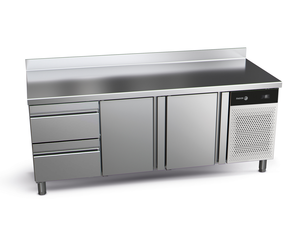 Stół chłodniczy 2-drzwiowy z 2 szufladami, 416 l, 2017x600x850 mm, 0,203 kW | FAGOR, Snack