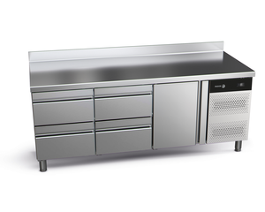 Stół chłodniczy 1-drzwiowy z 4 szufladami, 428 l, 1792x700x850 mm, 0,203 kW | FAGOR, Concept