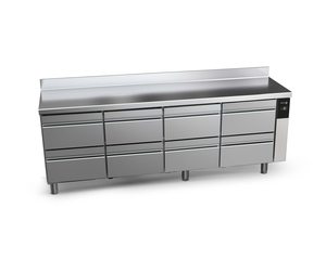 Stół chłodniczy z 8 szufladami, bez agregatu, 564 l, 2242x600x850 mm, 0,03 kW | FAGOR, Snack