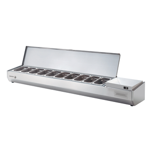 Nadstawka chłodnicza z osłoną ze stali nierdzewnej, 9x GN 1/4, 2017x336x250 mm, 0,1 kW | FAGOR, SPT-3B
