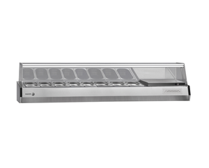 Nadstawka chłodnicza ze szklaną osłoną, 9x GN 1/3, 2017x396x450 mm, 0,1 kW | FAGOR, SP-3B GN 1/3