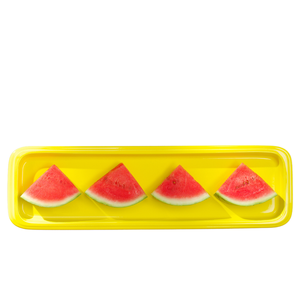 Taca prostokątna, porcelanowa, GN 2/4, żółta  | FINE DINE, 783474