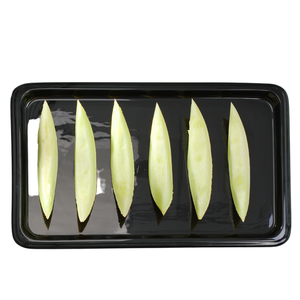 Taca prostokątna, porcelanowa, GN 1/1, czarna | FINE DINE, 783689