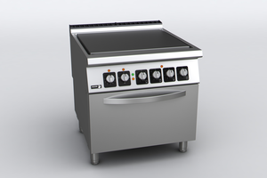 Kuchnia elektryczna z płytą grzewczą, wolnostojąca z piekarnikiem elektrycznym, 22 kW, 800x930x850 mm | FAGOR, Linia 900 Kore