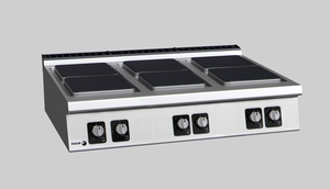 Kuchnia elektryczna z 6 polami grzewczymi, nastawna, 24 kW, 1200x930x290 mm | FAGOR, Linia 900 Kore