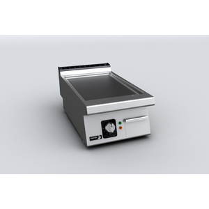 Płyta grillowa elektryczna, ze stali nierdzewnej, gładka chromowana, nastawna, 5 kW, 400x730x290 mm | FAGOR, Linia 700 Kore