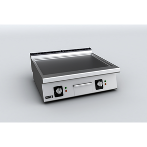 Płyta grillowa elektryczna, ze stali nierdzewnej, gładko-ryflowana, nastawna, 10 kW, 800x730x290 mm | FAGOR, Linia 700 Kore