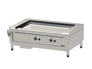 Płyta grillowa gazowa, ze stali nierdzewnej, gładka, nastawna, 14 kW, 1200x870x450 mm | NAYATI, TP12/JGP