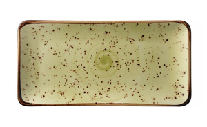 Talerz prostokątny 300x150 mm, oliwkowy | FINE DINE, Earth Colours Olive