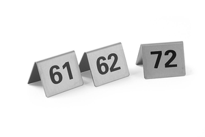 Komplet tabliczek informacyjnych z numerami od 61 do 72  | HENDI, 663899